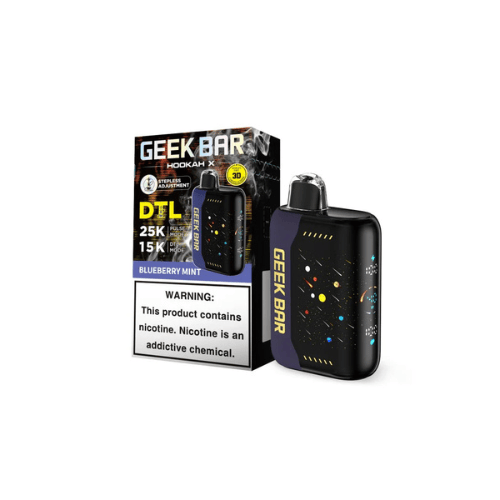 Geek Bar Hookah X DTL 25K Geek Bar Disposables Blueberry Mint / 0.6% (6mg) / 25000+