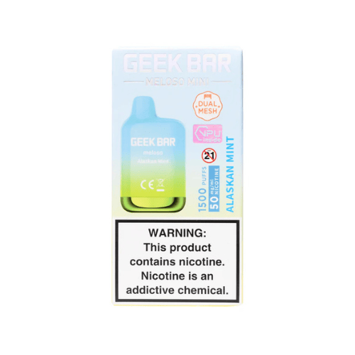 Geek Bar Meloso Mini 1500 5% Disposable Geek Bar Disposables Alaskan Mint / 5% (50mg) / 1500+