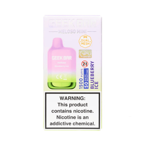 Geek Bar Meloso Mini 1500 5% Disposable Geek Bar Disposables Blueberry Ice / 5% (50mg) / 1500+