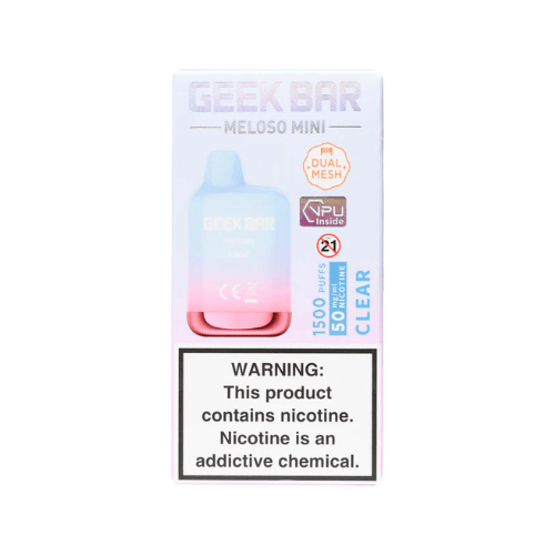 Geek Bar Meloso Mini 1500 5% Disposable Geek Bar Disposables Clear / 5% (50mg) / 1500+