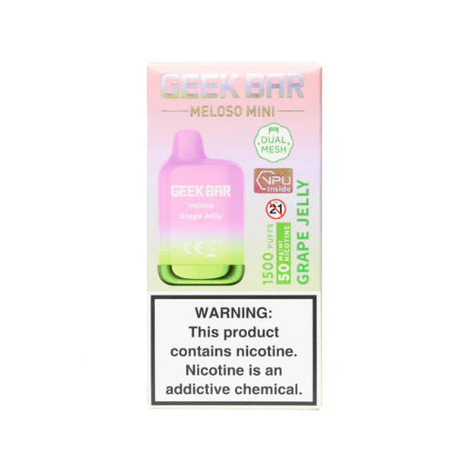 Geek Bar Meloso Mini 1500 5% Disposable Geek Bar Disposables Grape Jelly / 5% (50mg) / 1500+