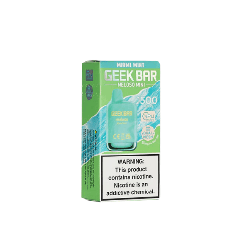 Geek Bar Meloso Mini 1500 5% Disposable Geek Bar Disposables Miami Mint / 5% (50mg) / 1500+