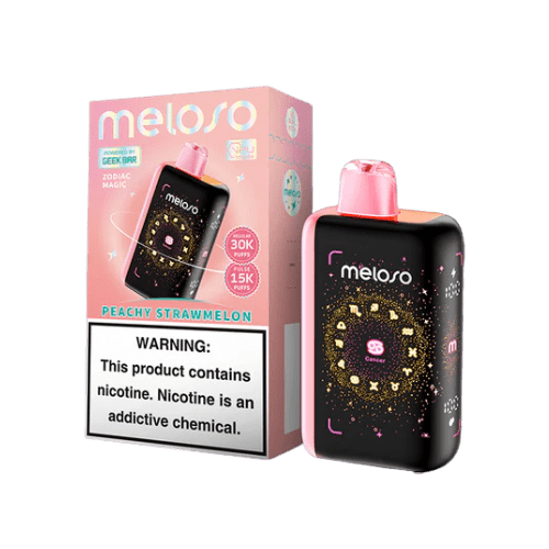 Geek Bar Meloso 30000 5% Geek Bar Disposables Peachy Strawmelon (Cancer) / 5% (50mg) / 30000+