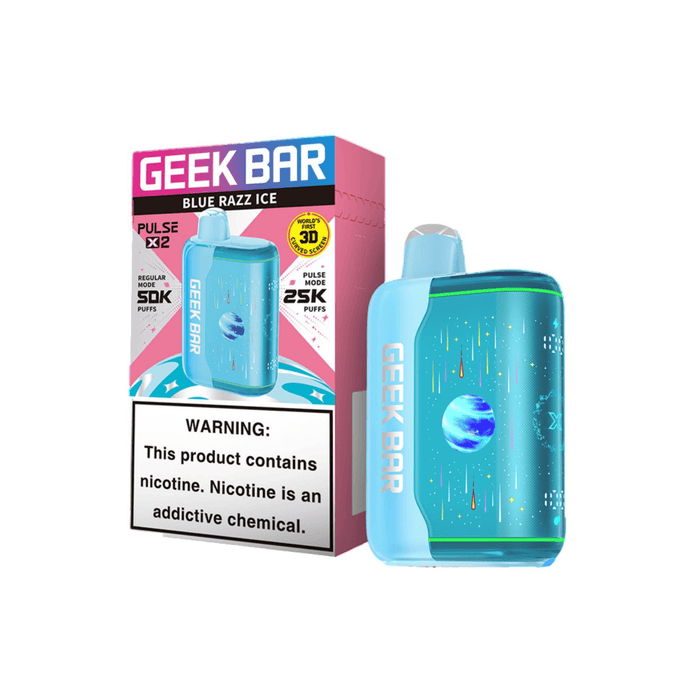 Geek Bar Pulse X 2 50k Disposable Vape Geek Bar Disposables Blue Razz Ice