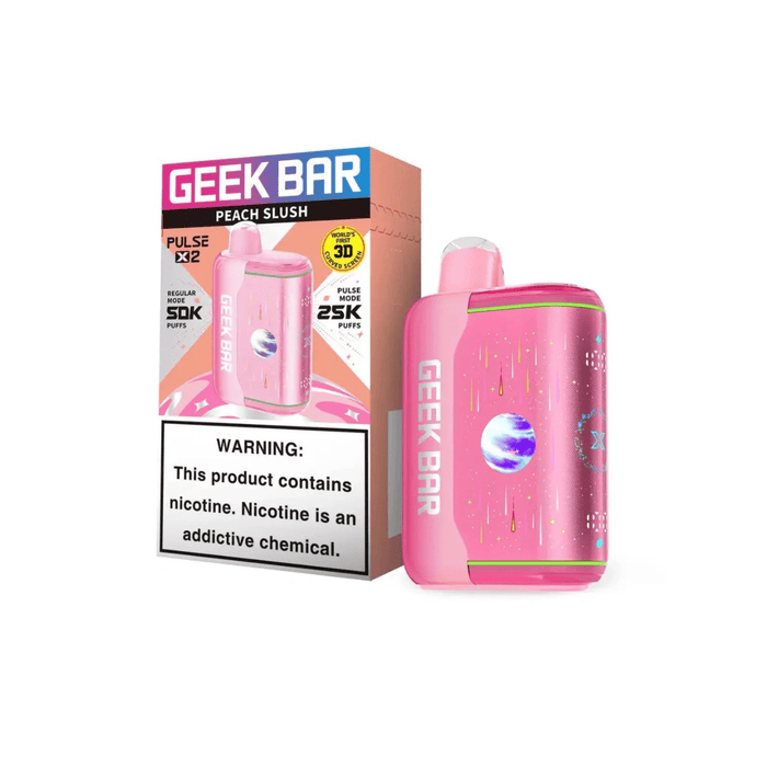 Geek Bar Pulse X 2 50k Disposable Vape Geek Bar Disposables Peach Slush
