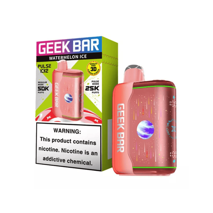 Geek Bar Pulse X 2 50k Disposable Vape Geek Bar Disposables Watermelon Ice