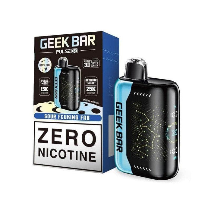 Geek Bar Pulse X 25000 0% Nicotine Free Geek Bar Disposables Sour Fcuking Fab / 0% (0mg) / 25000+