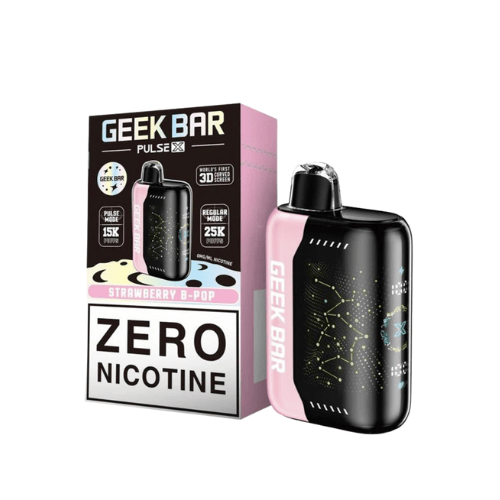 Geek Bar Pulse X 25000 0% Nicotine Free Geek Bar Disposables Strawberry B-Burst / 0% (0mg) / 25000+