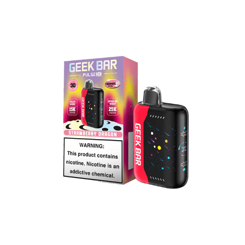 Geek Bar Pulse X 25000 5% Rechargeable Disposable Geek Bar Disposables Strawberry Dragon / 5% (50mg) / 25000+