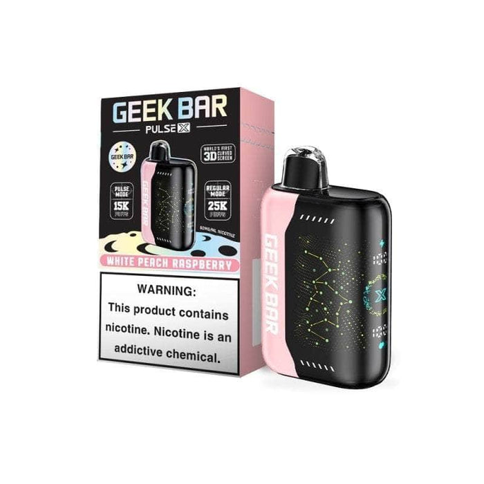 Geek Bar Pulse X 25000 5% Geek Bar Disposables White Peach Raspberry / 5% (50mg) / 25000+