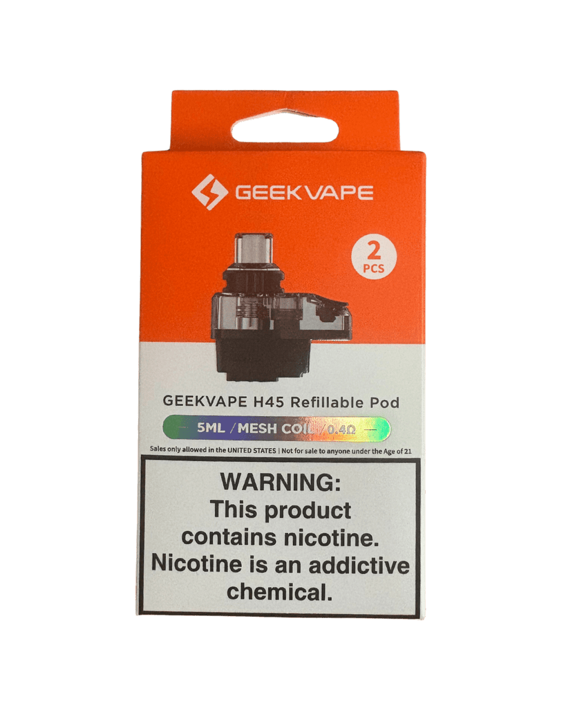 Geekvape H45 Refillable Pod w/ Coil Aurora: Quick Clouds Vape Shop