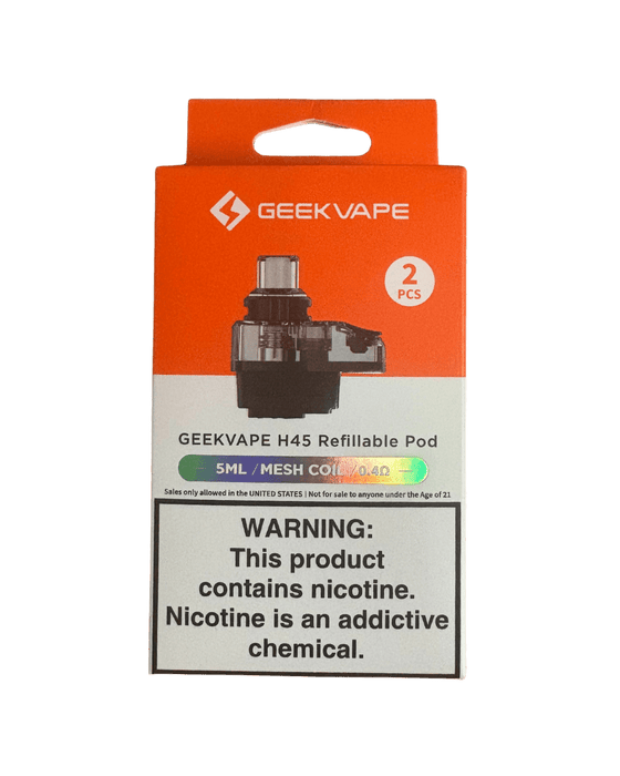 Geekvape H45 Refillable Pod w/ Coil Aurora: Quick Clouds Vape Shop Geekvape H45 Refillable Pod w/ Coil Aurora: Quick Clouds Vape Shop
