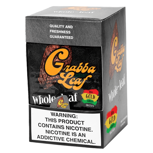 Grabba Leaf Whole-Leaf Wrap Grabba Leaf Smoking Accessories Red Gold Green Edition