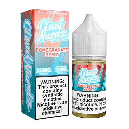 Cloud Nurdz Iced Salt 30mL Cloud Nurdz Nicotine Salt Premiums Iced Pomegranate Berry / 25mg