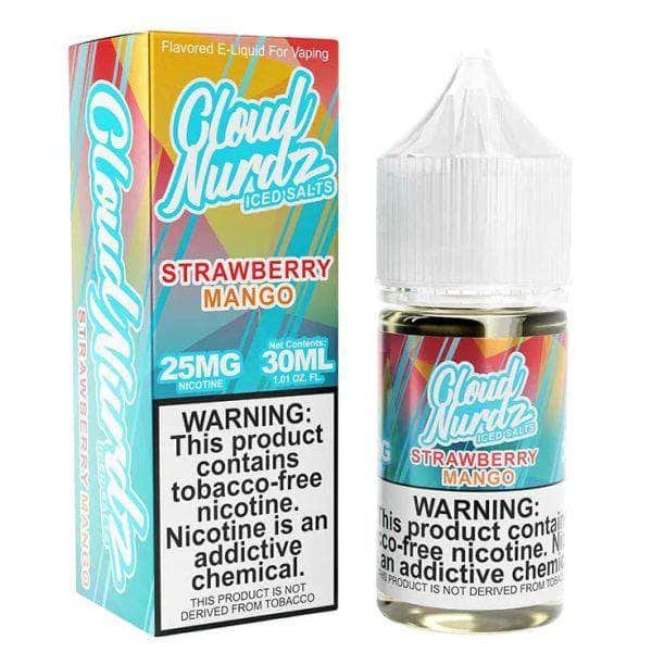 Cloud Nurdz Iced Salt 30mL Cloud Nurdz Nicotine Salt Premiums Iced Strawberry Mango / 25mg