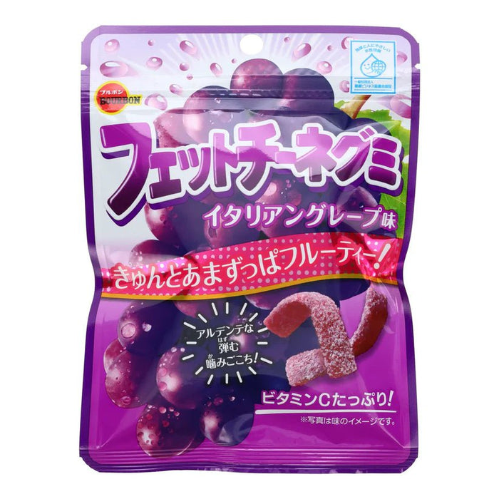 Imported Candy Various Snacks & Beverages Bourbon Fettucine Grape Gummies (Japan)