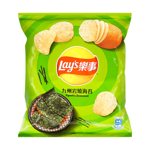 Imported Chips Frito-Lay Snacks & Beverages Lays Chips Kyushu Seaweed Flavor (Taiwan)