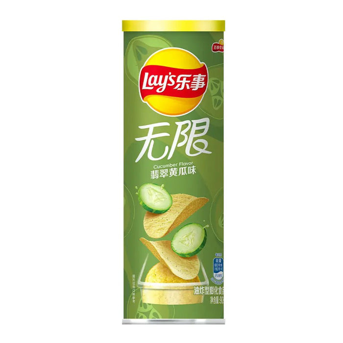 Imported Chips Frito-Lay Snacks & Beverages Lays Stax Cucumber Flavor (China)