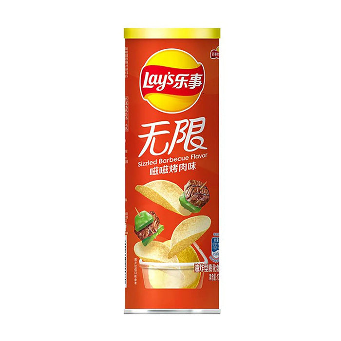 Imported Chips Frito-Lay Snacks & Beverages Lays Stax Sizzled BBQ (China)