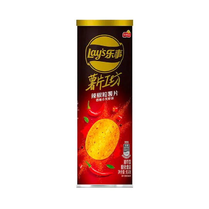 Imported Chips Frito-Lay Snacks & Beverages Lays Stax Spicy Crayfish (China)