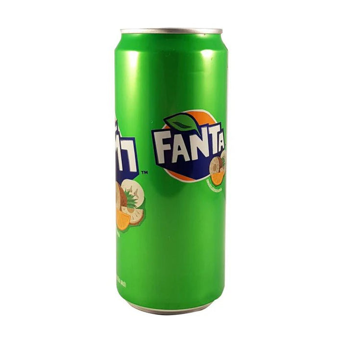 Imported Drinks none Snacks & Beverages Fanta Cream Soda Fruit Punch 320mL Can (Thailand)