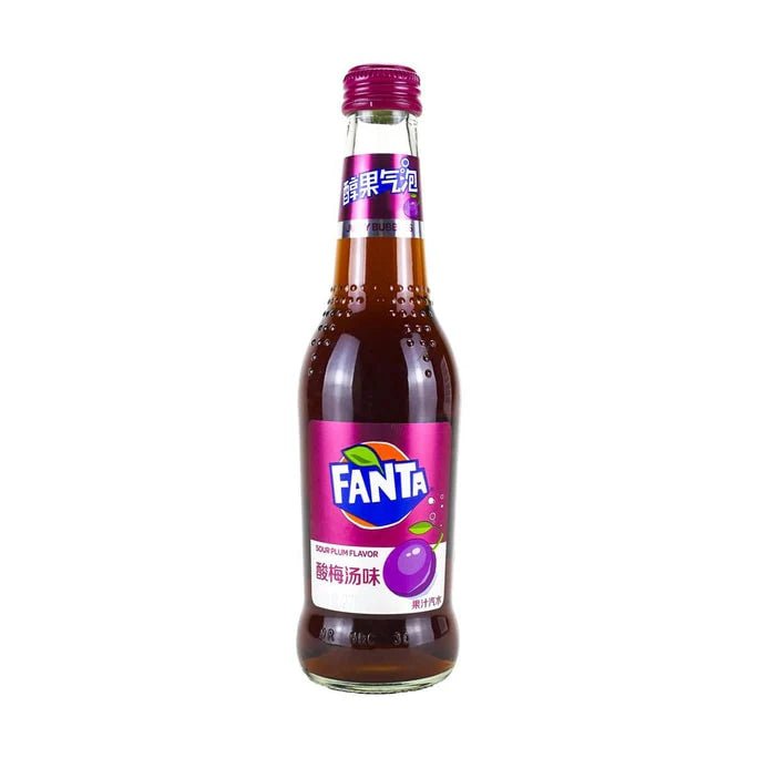 Imported Drinks none Snacks & Beverages Fanta Sour Plum Flavor 275mL Glass (China)