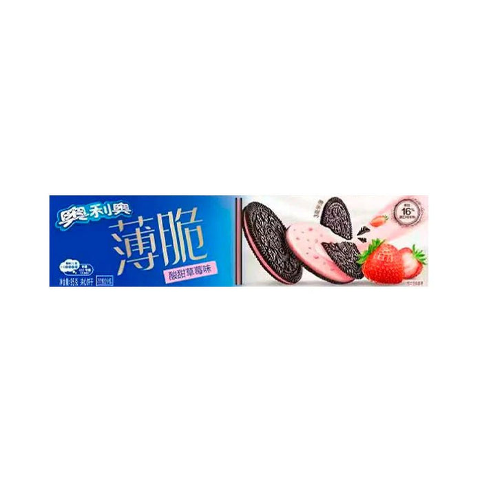 Imported Oreo Snacks Oreo Snacks & Beverages Oreo Ulta-Thin Biscuit Sour Strawberry (China)