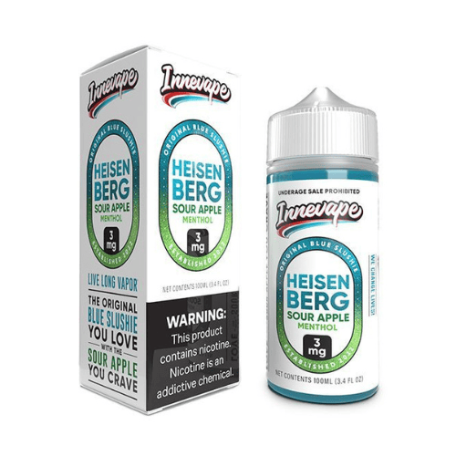 Innevape 100mL Innevape Premium e-Liquids Sour Apple (Menthol) / 3mg / 100mL