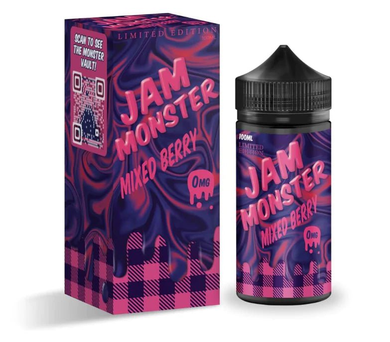Jam Monster 100mL Monster Labs Premium e-Liquids Mixed Berry Jam Monster / 3mg / 100mL
