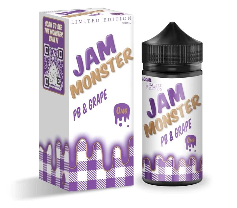 Jam Monster 100mL Monster Labs Premium e-Liquids PB & Grape Jam Monster / 3mg / 100mL