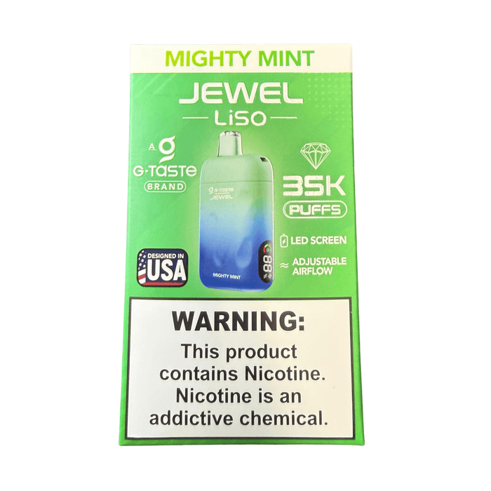Jewel Liso G-Taste 35k 5% Rechargeable Disposable G-Taste Disposables Mighty Mint / 35000+ / 5% (50mg)