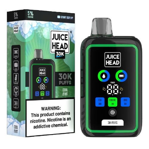 Juice Head 30k 5% Juice Head Disposables Cool Mint / 30000+ / 5% (50mg)