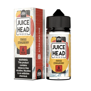Juice Head Freeze 100mL Juice Head Premium e-Liquids Mango Strawberry Freeze / 3mg / 100mL