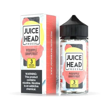 Juice Head Freeze 100mL Juice Head Premium e-Liquids Pineapple Grapefruit Freeze / 3mg / 100mL