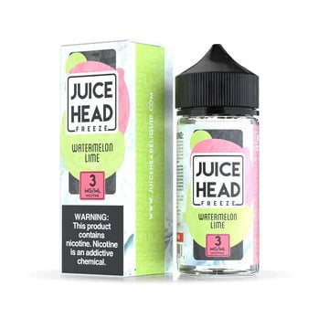 Juice Head Freeze 100mL Juice Head Premium e-Liquids Watermelon Lime Freeze / 3mg / 100mL