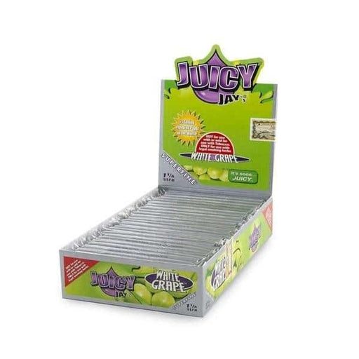 Juicy Jay Superfine Rolling Papers Juicy Jay Smoking Accessories White Grape / 1 1/4"