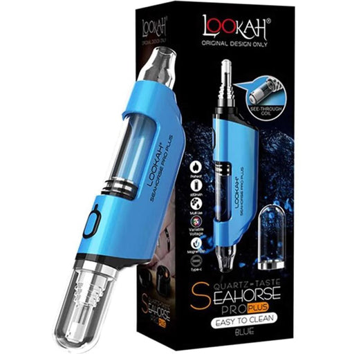 Lookah Seahorse Pro Plus + Lookah Smoking Accessories Blue