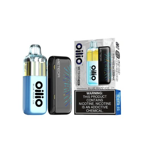 Lookah Oilio Meteor 35k 35mg Disposable & Power Bank Kit Lookah Disposables Blue Razz Ice / 35mg (3.5%)