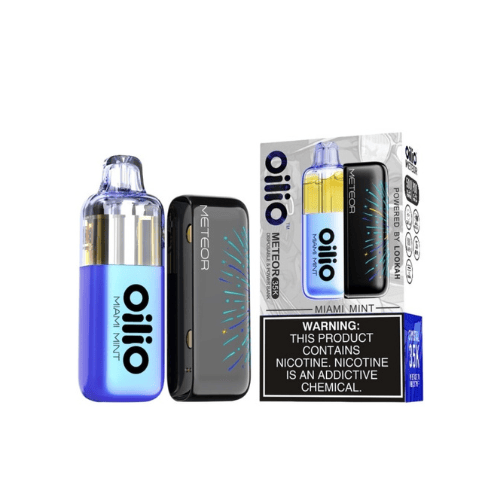 Lookah Oilio Meteor 35k 35mg Disposable & Power Bank Kit Lookah Disposables Miami Mint / 35mg (3.5%)