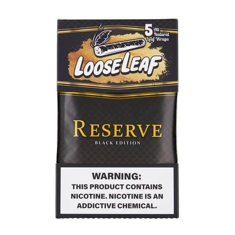 Loose Leaf All Natural Wraps Loose Leaf Smoking Accessories Reserve (Black Edition)