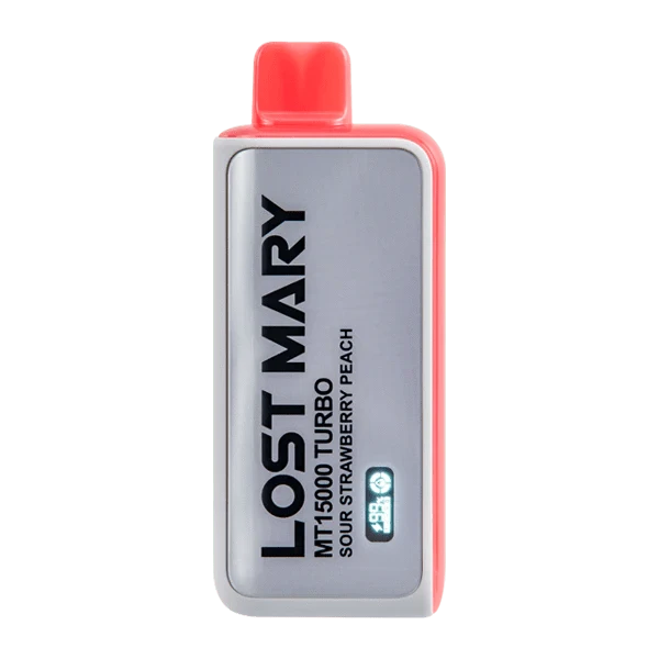 Lost Mary MT15000 Turbo 5% Rechargeable Disposable Lost Mary Disposables Sour Strawberry Peach / 15000+ / 5% (50mg)