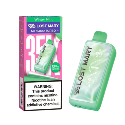 Lost Mary MT35000 Turbo 2% Rechargeable Disposable Lost Mary Disposables Winter Mint | 35000+ | 2%(20mg)