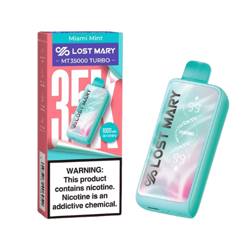 Lost Mary MT35000 Turbo 2% Rechargeable Disposable Lost Mary Disposables Miami Mint | 35000+ | 2%(20mg)