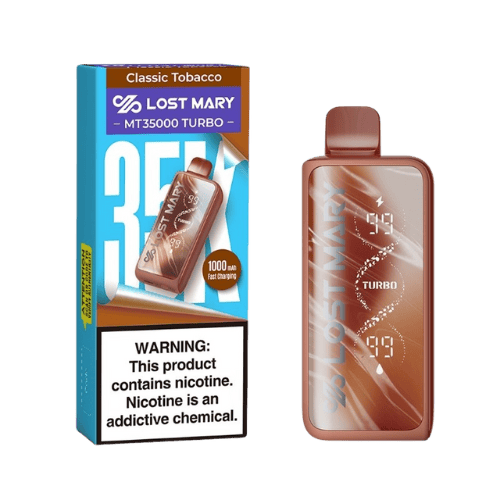 Lost Mary MT35000 Turbo 5% Rechargeable Disposable Lost Mary Disposables Classic Tobacco / 35000+ / 5% (50mg)