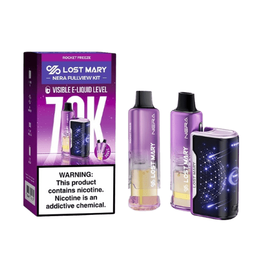 Lost Mary Nera Full View Kit 70K 5% Rechargeable Disposable Lost Mary Disposables Rocket Freeze / 35000+ / 5% (50mg)