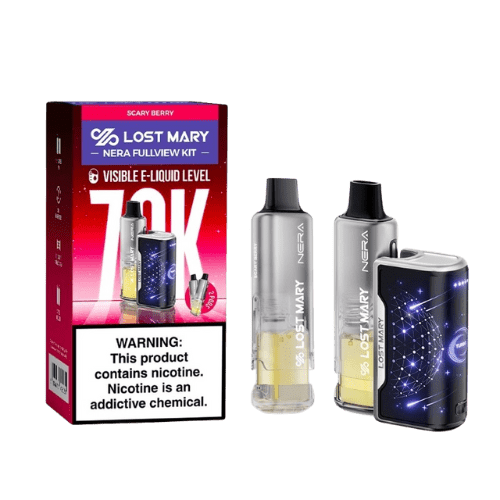 Lost Mary Nera Full View Kit 70K 5% Rechargeable Disposable Lost Mary Disposables Scary Berry / 35000+ / 5% (50mg)