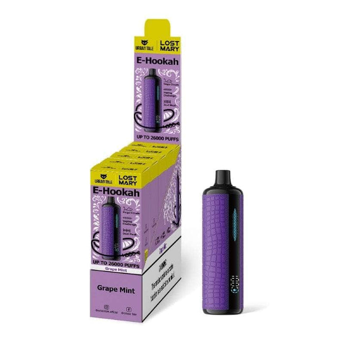 Lost Mary X Urban Tale E-Hookah 26k 0.6% Lost Mary Disposables Grape Mint / 26000+ / 0.6% (6mg)