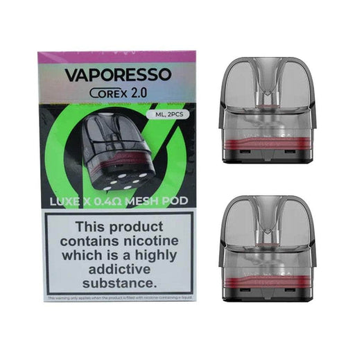 Luxe X Pods by Vaporesso Vaporesso Coils/Pods/Glass Corex 2.0 0.4 Ohm Mesh Pods