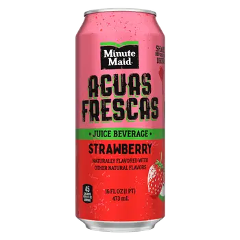 Juices Minute Maid Snacks & Beverages Aguas Frescas Strawberry 16 oz. can Minute Maid