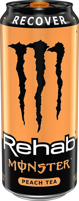 Monster Energy Drinks Monster Energy Snacks & Beverages Monster Rehab 16 oz. (Peach Tea)